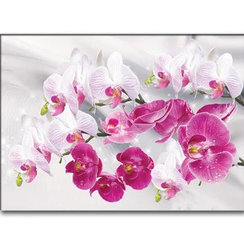 5D DİY Elmas Boyama Orkide Resim Tam Kare / Yuvarlak Elmas Mozaik Reçine Nakış El Sanatları Ev Dekorasyonu Hediye seti