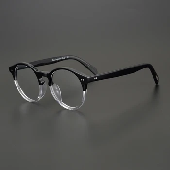 Anti mavi ışınları bilgisayar Gözlük ov5241 Gözlük Retro Yuvarlak Gözlük Marka Kadın Gözlük Moda Erkekler Optik gözlük çerçevesi