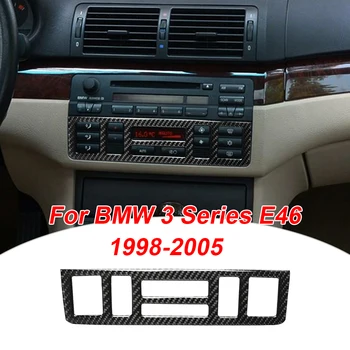 Araba Konsolu AC Panel Kontrol Sticker Trim İçin BMW 3 Serisi E46 1998-2005 ve şık anlamda araba