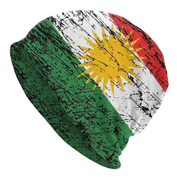 Kürdistan Kürt Bayrağı Skullies bere Serin Sonbahar Kış Sokak Erkek Kadın Kap Yetişkin Yaz Sıcak Çift kullanımlı Kaput Örgü Şapka