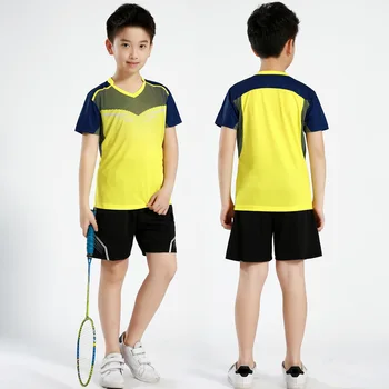 Çocuklar Ucuz Badminton Gömlek şort takımı Tenis Formaları Erkekler Masa Tenisi Setleri Kadınlar Badminton Koşu spor takımları
