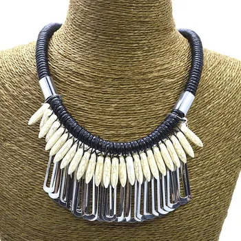Ücretsiz Kargo Yeni Kadın Moda Demir Metal Aksesuar Taş Deyimleri Kolye ip halat Chokers Takı Aksesuarları N14441