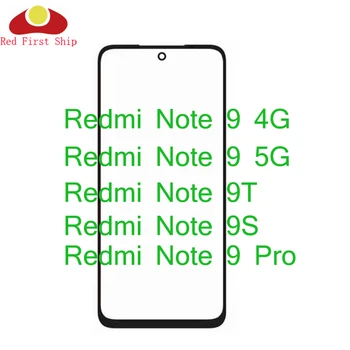 10 Adet / grup Xiaomi Redmi İçin Not 9 4G 9S Dokunmatik Panel Ön Dış LCD Cam Lens Not 9 Pro 5G Dokunmatik Ekran Cam OCA
