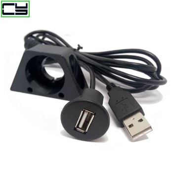 1m 2M PC Araba Dash Kurulu Dağı USB 2.0 Erkek Kadın uzatma prizi Paneli Transfer Tarihi şarj kablosu