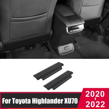 Toyota Highlander için XU70 2020 2021 2022 Araba Arka Koltuk Anti-Kick ped koruyucu Kapak Anti-kirli Mat Paslanmaz Çelik Aksesuarlar