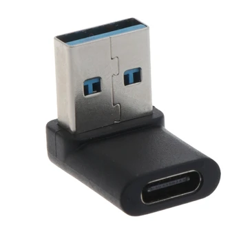 10Gbps USB 3.0 Adaptörü 90 Derece Sağ Açılı USB Erkek C Tipi dişi adaptör Data Sync Şarj Dönüştürücü Dizüstü PC için