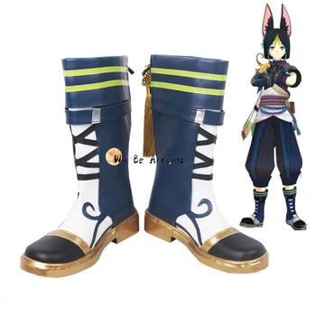 Oyun Genshin Darbe Tighnari Cosplay ayakkabı Çizme Cadılar Bayramı Karnaval Parti Rol Oynamak Sahne Cosplay Ayakkabı Herhangi Bir Boyut Custom Made