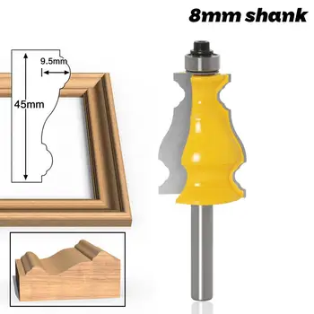 8mm Shank Resim Çerçevesi Freze Uçları Zıvana Tungsten Karbür Hattı Bit Ağaç İşleme freze ahşap için kesici