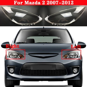 Mazda 2 2007-2012 için Araba Ön Far Kapağı Otomatik Far Abajur Lamba Kapağı Kafa lamba ışığı Kapakları cam Lens Kabuk