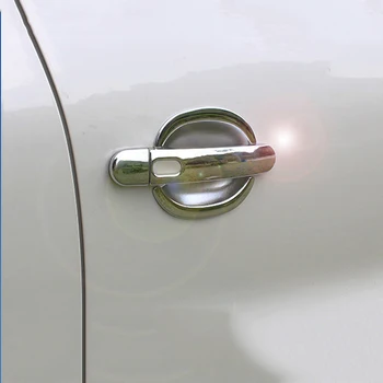 Araba Yan Kapı Dış kulp kılıfı Kapı kase kapağı Dekoratif Kapak Sticker Volkswagen Tiguan 2007 - 2015 için