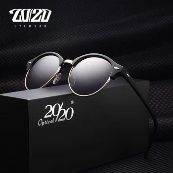 2021 Moda Klasik Yuvarlak Polarize Güneş Gözlüğü Erkekler Kadınlar Alaşım Çerçeve Spor Açık Balıkçılık Seyahat Renkli güneş gözlüğü UV400