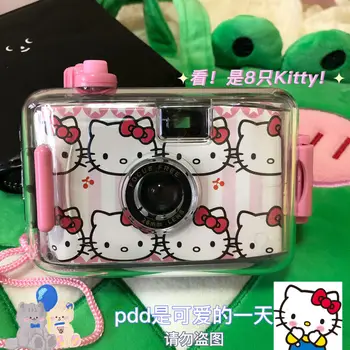 Hello Kitty Film Kamera Hediye Aşk Şeftali Kalp Filmi Pembe Karikatür Sevimli Sıcak Kız Kamera