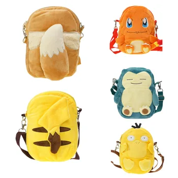 Yumuşak Şekerleme Pikachu Sırt Çantası Pokemon Bebek Çantası Okul omuzdan askili çanta Erkek Kız Çocuk Gençler Pokemon Cep Canavar Çanta
