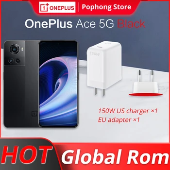 Küresel Rom OnePlus Ace 5G Cep Telefonu 6.7 inç AMOLED 120Hz Dimensity 8100 Octa Çekirdek Android 12 150W Flaş Şarj NFC