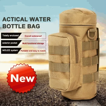 Açık askeri şişe kılıfı naylon taktik Molle su şişesi kılıfı açık seyahat su ısıtıcısı çantası kamp avcılık su şişe çantası