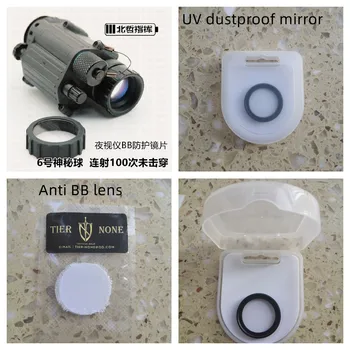Orijinal Gece Görüş Cihazı PVS14 Darbeye Dayanıklı Koruyucu Lens / UV Toz Geçirmez Koruyucu Lens