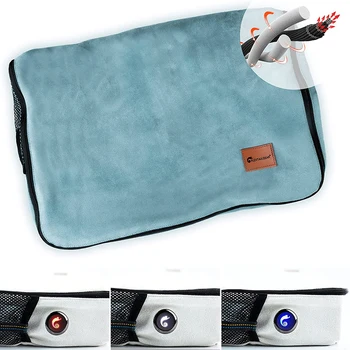 Flextailgear elektrikli ısıtmalı battaniye USB Powered yastık taşınabilir seyahat ısıtma atar sıcak kamp için, açık hava etkinliği