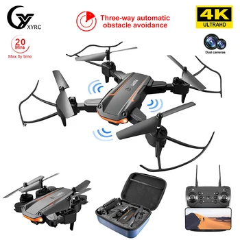 XYRC Yeni KY603 Mini Drone 4K HD Kamera Üç yönlü Kızılötesi Engellerden Kaçınma İrtifa Tutma Modu Katlanabilir rc dört pervaneli helikopter Çocuk Hediyeler