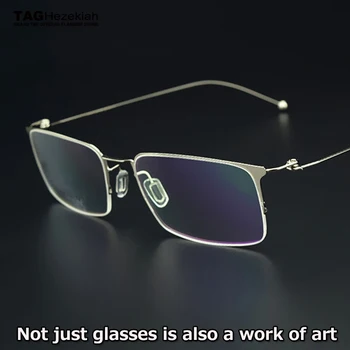 ETİKETİ marka son Gözlük çerçevesi erkekler ultra-ince ultra-hafif titanyum yaratıcı tasarımcı gözlük çerçeve Bilgisayar miyopi Gözlük