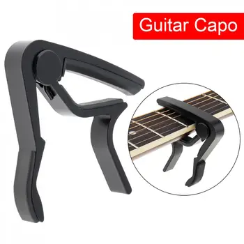 Metal alaşım gitar Capo gitar Ukulele Tuning için mükemmel silikon yastık ile