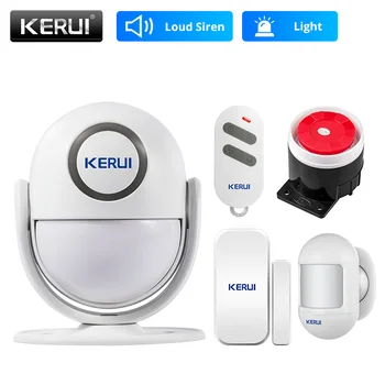 KERUI P6 125dB Ev Garaj Güvenlik Alarm Sistemi Anti-Hırsızlık Akıllı hareket dedektörü PIR Kapı / Pencere Sensörü Kablosuz hırsız alarmı