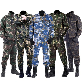 Ordu Askeri Üniforma Kamuflaj Seti Takım Elbise Taktik Erkekler Özel Kuvvetler Airsoft Asker Eğitim Savaş Elbise Ceket Pantolon Setleri