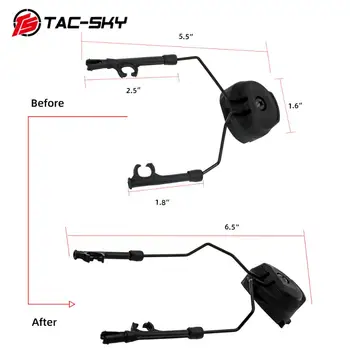 TS TAC-SKY Kask Raylı Kulaklık Dağı ve Hızlı Hareket Çekirdek Kask Ray Adaptörü ile uyumlu Peltor Kask ARK OPS-CORE