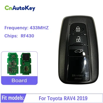 CN007210 Orijinal 3 Düğme Akıllı Araba Anahtarı Toyota RAV4 2019 Frekans RF430 Çip 433MHZ 14FDM-01 231451-0410