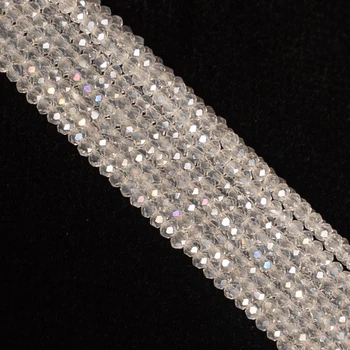 2mm 190 adet beyaz avusturyalı kristal cam boncuk, faceted yuvarlak aksesuar boncuk bilezik, kolye, takı yapımı DIY