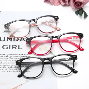 Rahat Yuvarlak Çerçeve okuma gözlüğü Erkekler ve Kadınlar HD Tam Çerçeve Okuma okuma gözlüğü Taşınabilir Miyopi Gözlük