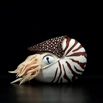Gerçekçi Huggable Nautilus peluş oyuncak Ekstra Yumuşak Odacıklı Nautilus Doldurulmuş Hayvanlar Oyuncaklar Deniz Yaşamı Peluş Hediyeler