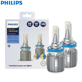 Philips Ultinon Uçucu LED H8 H11 H16 Çift Renk SKK Beyaz ve Sarı Anahtarı Modu LED Sis Lambaları Araba Far 11366UEDX2, çifti