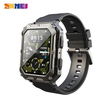 SKMEI Yeni 380mAh Yüzme Smartwatch 1.83 inç IP68 Su Geçirmez Pedometre Bluetooth Çağrı spor akıllı saat Erkekler için android ıos
