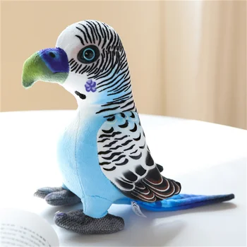 Yeni 20 * 20 cm Yaratıcı Kuşlar Peluş Papağan Renkli Oyuncak Dolması Gerçekçi Hayvan Komik Simülasyon Bebek Odası Dekor Arkadaşlar İçin Hediyeler