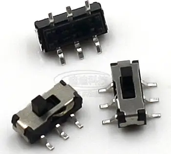 20 adet MSS22D18 MİNİ Minyatür SMD Slayt Anahtarı 2P2T 6pin DIY Elektronik Aksesuarlar için