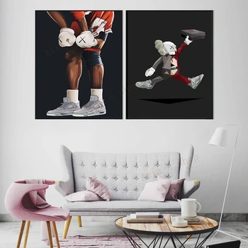 Soyut Moda Spor Posteri Bebek Ayakkabı Kutusu sanat tuval Boyama Duvar Resmi İskandinav Baskılar Modern Oturma Odası Ev Dekor