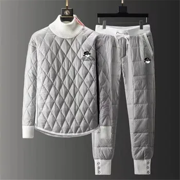2022 Sonbahar Sahte Lüks erkek giyim Karbon Golf Kıyafeti Takım Elbise Ceket At Rüzgarlık Kış Malzemeleri Hafif Yastıklı Erkek Ceket